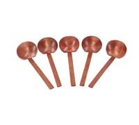 Jelquix Cuchara de Cocina de Madera, 2 Piezas de Cucharas para Agitar de Madera Compuesta Natural, Bordes Redondeados, Cucharas que No Rayan con Sopa Caliente, Seguridad para Olla Caliente de Ramen