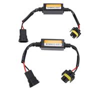 Jelquix Decodificador de Faros LED de 2 Piezas, Condensador Cancelador de Errores Antiparpadeo, Decodificador Canbus con Conector H8 H9 H11, para Faros de Vehículos