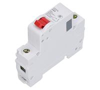 Jelquix Disyuntor en Miniatura, Interruptor de Aire de Protección de bajo Voltaje, Disyuntor C63 de 230 V 400 V 63 A con Bloqueo Biestable, Ideal para Iluminación de Edificios Residenciales y de