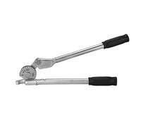 Jelquix Dobladora de Tubos Manual de 180°, Herramienta para Tubos de Acero con Escalas de ángulo Precisas para de Cobre, Aluminio y Latón (370 mm 3/8 10mm)