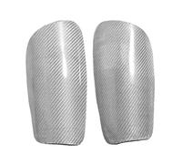 Jelquix Espinilleras de Fútbol de Fibra de Carbono, Espinilleras Protectoras Livianas con Diseño Ergonómico, para Juegos de Fútbol y Atletas Profesionales (S)