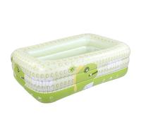 Jelquix Inflable Lindo Dinosaurio de Dibujos Animados Niños Jugar Piscina para Fiesta Acuática Verde, Piscina Plegable Espesada de PVC Seguro para Jardín Patio Trasero, 22 Pulgadas de Profundidad,