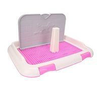 Jelquix Inodoro para Perros Bandeja de Entrenamiento Interior para Cachorros Orinal Absorbente para Gatos Montado en la Pared para Perros Pequeños - Plástico Ideal para Dueños de