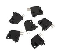 Jelquix Interruptor de Parada de Luz de Freno Negro Ligero y Compacto para Motocicleta Apto para GY6 6 Uds Reemplazo para Scooter ATV de