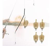 Jelquix Jaula para Cebo de Pesca, Trampa Portátil Duradera para Accesorios de Pesca de Carpa, Material Ligero de Hierro ABS, 4 Uds. (20g 4PCS)