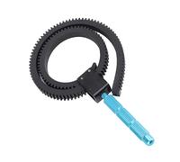 Jelquix Jelquix Cinturón de Engranaje de Enfoque de Seguimiento para Cámara DSLR Profesional, de Aleación de Aluminio de Alta Precisión, Cinturón de Zoom Ajustable para Lentes de 49 Mm a 82 Mm, Negro