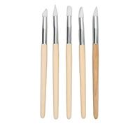 Jelquix Juego de 5 Bolígrafos de Silicona para Limpieza de Esferas de Reloj, para Reparadores de Relojes, Herramienta Multifuncional Duradera para Limpieza de Relojes, Prolongación de la Vida útil