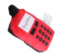 Jelquix Juguete Masticable para Perros con Sonido Interactivo de Felpa para la Dentición, Juguete Divertirse Cuando No Estás en Casa, Hecho de (Rojo)
