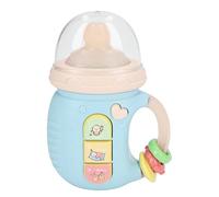 Jelquix Juguete Mordedor con Botella de Leche, Sonajero Multifuncional para Bebé con Luces LED y Música para Aprendizaje de Educación Temprana, Silicona de Grado Alimenticio, Ideal para 18 Meses