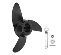 Jelquix Kit de Hélice Eléctrica Fueraborda, Reemplazo de Hélice de 3 Palas, Hélices para Barcos de Aguas Poco Profundas con Alta Velocidad, Ideal para Navegar