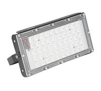 Jelquix Luz de Inundación LED de 50 W, 12 V, Luz Blanca Superbrillante, de Inundación para Exteriores con Disipador de Calor de Ranura Profunda, Ideal para Patios, Jardines y Garajes