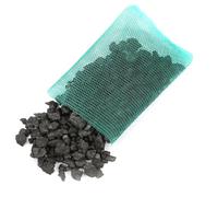 Jelquix Medio Filtrante de Carbón Activado de para Purificación de Agua de Peceras, Fuerte Absorción y Uso Multipropósito, Incluye Bolsa de Red para una Fácil Purificación (7 Bolsas de Malla)