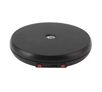 Jelquix Mesa de Exhibición Eléctrica Giratoria, Luz LED, Soporte Giratorio Multifuncional de 360° para Joyería, Cosméticos, ABS, 25cm (BLACK)