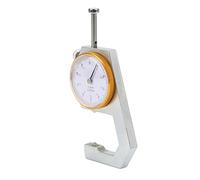 Jelquix Micrómetro de Calibre de Espesor, Cabeza Cónica de 0-20 Mm de Resolución de 0,1 Mm, Herramienta de Medición Medidor de Espesor de Película de Papel con Esfera Grande, Ideal para una Fácil