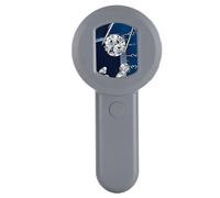Jelquix Microscopio Digital Portátil, Pantalla IPS HD de 16 MP de 2,0 Pulgadas, Dispositivo de 8 Luces LED con Batería de 500 MAh, Ideal para Identificación de Joyas e Investigación Académica (Gray)