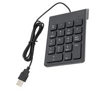 Jelquix Mini Teclado Numérico USB Portátil, Teclado Numérico de 18 Teclas, de Computadora Portátil para Aplicaciones de Hojas de Cálculo y Finanzas