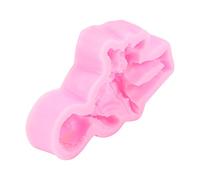 Jelquix Molde de Pastel de Fondant de Silicona 3D, Decoraciones Creativas para Bebés, Niños y Niñas, para Cupcakes y Chocolates, Rosa, 9,2 X 5,2 X 1,6 Cm (Chica)