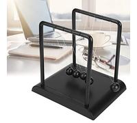 Jelquix Newton's Cradle Balance Balls, Elegante Juguete de Física de Acero, Enseña a Conservar la Energía para la Decoración del Hogar, Tamaño Aprox. 17,8x14,8x18cm