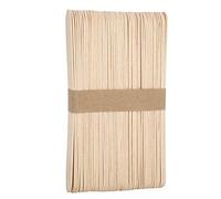 Jelquix Palo de Depilación de Madera para una Fácil Aplicación de Cera, Herramienta de Eliminación de Maquillaje Desechable para Piernas y Brazos, Paquete de 100 Unidades, Seguro y No Tóxico
