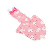 Jelquix Pañal de Pájaro con Lazo para Loro, Traje de Vuelo para Minipájaros, Pañales Lavables para Melopsittacus Undulatus, Agapornis. SP, Algodón XS Conejo Rosa (M Pink)