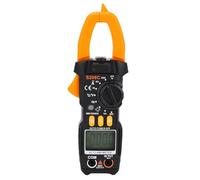 Jelquix Pinza Amperimétrica Digital de 6000 Cuentas, Multímetro TRMS para Voltaje CA CC, Resistencia a la Corriente, Capacitancia, Frecuencia, Temperatura, Diodo, Continuidad NCV, Linterna LED LCD