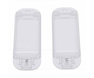 Jelquix Protector de Interruptor de Luz a Prueba de Bebés para Niños | Evita cambios accidentales, acceso lateral abierto, protector de placa de pared basculante para mascotas, transparente