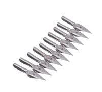 Jelquix Punta de Caligrafía Flexible Utilice Suavemente Herramientas Artísticas de Alto Rendimiento para Diseño de Corte de Alambre, Metal 10 Piezas (Tres puntas de orificio cuadrado * 10 piezas)