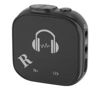 Jelquix Receptor de Oído Inalámbrico de Transmisión 5.8G, Receptor de Batería de 24 Horas, de Doble Conector para Auriculares con Puerto Tipo C y 35 Mm, Ideal para Estudio, Escenario y
