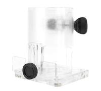 Jelquix Recortadora de Carpintería Enrutador Base de Plástico Transparente Alta Resistencia Ajustable para un Control Preciso para Trabajos de Recorte Material Color Cantidad (Estilo engrosado)