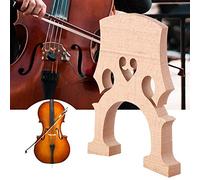 Jelquix Reemplazo de Puente de Violonchelo de Madera de Arce, Accesorio Ligero y Duradero para Violonchelos de 1/2 1/4 /8 (Código de piano violonchelo /4)