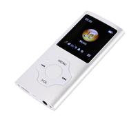 Jelquix Reproductor MP3, Bluetooth 5.3 HiFi Reproductor de Música sin Pérdidas con Memoria Ampliable de 64 GB, Pantalla LCD de 1,8 Pulgadas, Radio FM, Grabadora de Voz, Lector de Libros (Gris-Plata)