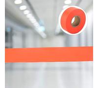 Jelquix Rollo de Cinta para Marcar Camping Duradero de Alta Visibilidad para Límites de Senderismo, Cinta de Precaución de 147.64 Pies para Aventuras Al Aire Libre, Material de PVC (Orange)