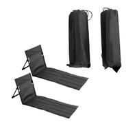 Jelquix Sillón Plegable Al Aire Libre, Tapete de Playa Portátil y Liviano, Sillón para Tomar el Sol, Acampar, Leer en la Piscina, Tela Oxford de Aleación de Aluminio para Césped de Patio Trasero (2