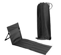 Jelquix Sillón Plegable Al Aire Libre, Tapete de Playa Portátil y Liviano, Sillón para Tomar el Sol, Acampar, Leer en la Piscina, Tela Oxford de Aleación de Aluminio para Césped de Patio Trasero (1