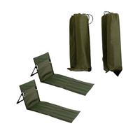 Jelquix Sillón Plegable Al Aire Libre, Tapete de Playa Portátil y Liviano, Sillón para Tomar el Sol, Acampar, Leer en la Piscina, Tela Oxford de Aleación de Aluminio para Césped de Patio Trasero (2