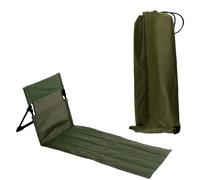 Jelquix Sillón Plegable Al Aire Libre, Tapete de Playa Portátil y Liviano, Sillón para Tomar el Sol, Acampar, Leer en la Piscina, Tela Oxford de Aleación de Aluminio para Césped de Patio Trasero (1