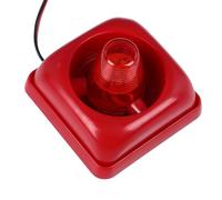 Jelquix Sirena Estroboscópica de Fuego con Luces Intermitentes Rojas Ultraruidosas Industriales para Seguridad en Edificios Material ABS
