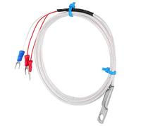 Jelquix Sonda de Sensor de Temperatura PT100 Medición de Alta Sensibilidad de Acero Inoxidable para Centrales Eléctricas e Industria Química -50 a 300 ℃ (o)