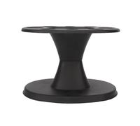 Jelquix Soporte para Cepillos para el Cabello Estante de Almacenamiento Eficiente para Herramientas para el Cabello para Salones Profesionales, Dormitorio o Baño Organizador de Plástico Negro