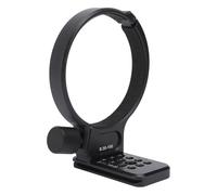 Jelquix Soporte para Trípode con Placa, Soporte de Cuello de Aleación de Aluminio, Collar de Montaje de Lente con Orificio para Tornillo de 1/4 3/8 de Pulgada, Ideal para Lentes AF 35 de 150 Mm,