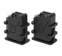 Jelquix Tanque de Combustible Simulado de Coche RC, Accesorio de Decoración de Mini Lata de Aceite, Tanque de Combustible de Plástico Ligero para Coche Trepador de Control Remoto 1/8 1/10 (Black)