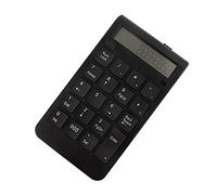 Jelquix Teclado Inalámbrico 2.4G Teclado Numérico Compacto de 29 Teclas para Uso en Oficina con Pantalla LCD y Tapete Antideslizante