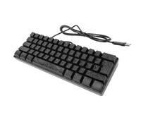 Jelquix Teclado Mecánico de 61 Teclas, Teclado para Juegos con Cable Retroiluminado RGB 60% Compacto con 8 Modos de un Color, Ideal para Trabajar, Estudiar y Escribir (Black)