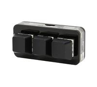 Jelquix Teclado para Juegos de 3 Teclas, Mini Teclado Mecánico USB C Hotswap, Programable Retroiluminado RGB con Macros, Ideal para OS X, Pi, Teléfono y Tableta (Black)