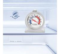 Jelquix Termómetro para Congelador, Medidor de Temperatura para Refrigerador, Termómetro Mecánico para Refrigerador, sin Batería, Inducción Física, Esfera Grande, -30 a 80 ℃