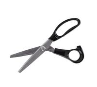 Jelquix Tijeras Dentadas Tijeras Cuchillas de Acero Inoxidable Borde Redondo Triangular para Confección Costura 3 5 7 Mm para Sastres Artesanos Diseñadores 23 Cm de Longitud (3mm)