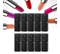 Jelquix Tubo de Lápiz Labial Envase de Bálsamo Labial Cosmético de Bricolaje Vacío para Artesanía Adecuado para Uso Profesional o Personal PP 10 Piezas Negro 12,1 Mm-2,2 Cm-7,4 Cm (Hueco negro 10