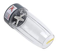 Jelquix Vaso de Repuesto para Licuadora de 32 Onzas con Cuchilla Extractora Perfecto para Exprimir Frutas y Verduras Sin BPA Acero Inoxidable ABS 1 X Taza 1 X Cuchilla Extractora