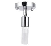 Jelquix Zócalo del Portalámparas de la Lámpara de Pared Moderna, Casquillo del Bulbo E27 Vintage de Superficie Lisa que Gira 180 ° para una Fácil Instalación en Color Bronce Rojo (SILVER)