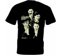 JELU Gown The Marx Brothers v7 T-Tshirts Camisetas y Tops Black(XX-Large)